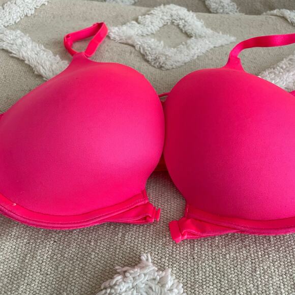 Victoria’s Secret Very Sexy Racerback Strappy Push Up Bra Pink Women’s Size 34C - Picture 4 of 9